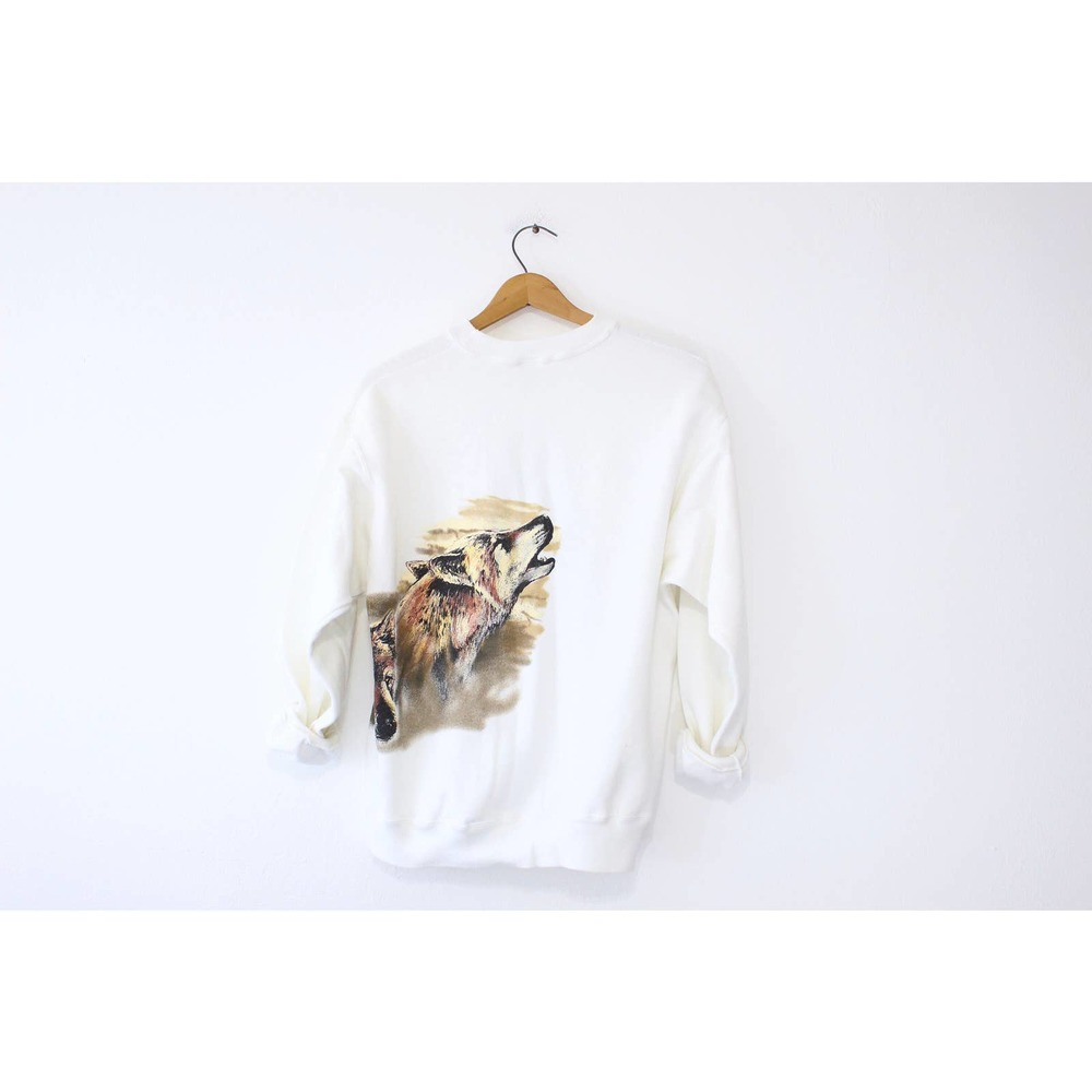 Vintage Wolf Sweatshirt Large - Picture 4 of 4